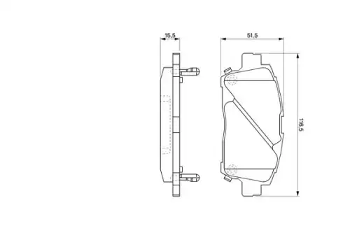 Тормозные колодки дисковые BOSCH 0 986 424 534