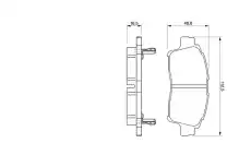 Тормозные колодки дисковые BOSCH 0 986 424 535