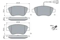 Тормозные колодки дисковые BOSCH 0 986 424 597
