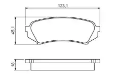 Тормозные колодки дисковые BOSCH 0 986 424 641