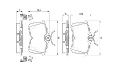 Тормозные колодки дисковые BOSCH 0 986 424 661