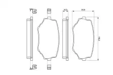 Тормозные колодки дисковые BOSCH 0 986 424 669