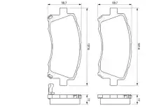 Тормозные колодки дисковые BOSCH 0 986 424 700