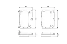 Тормозные колодки дисковые BOSCH 0 986 424 711