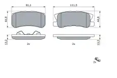 Тормозные колодки дисковые BOSCH 0 986 424 717