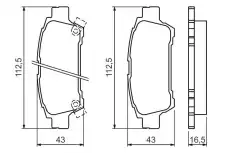 Тормозные колодки дисковые BOSCH 0 986 424 762