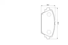Тормозные колодки дисковые BOSCH 0 986 424 791