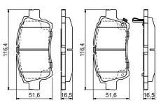 Тормозные колодки дисковые BOSCH 0 986 424 803