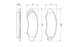 Тормозные колодки дисковые BOSCH 0 986 424 804