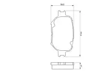 Тормозные колодки дисковые BOSCH 0 986 424 808