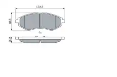 Тормозные колодки дисковые BOSCH 0 986 424 818