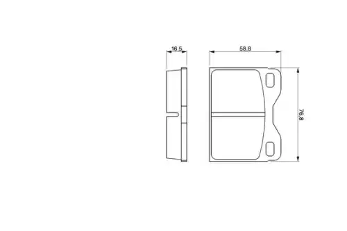 Тормозные колодки дисковые BOSCH 0 986 463 736