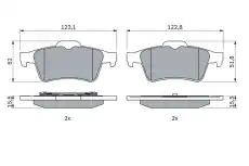 Тормозные колодки дисковые BOSCH 0 986 494 032