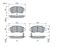 Тормозные колодки дисковые BOSCH 0 986 494 054