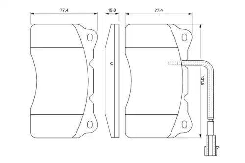 Тормозные колодки дисковые BOSCH 0 986 494 067