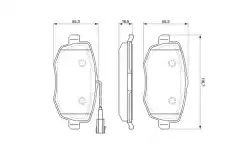 Тормозные колодки дисковые BOSCH 0 986 494 075