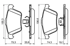 Тормозные колодки дисковые BOSCH 0 986 494 159