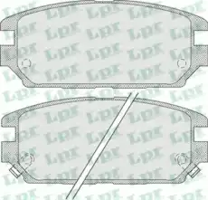 Тормозные колодки дисковые LPR 05P1016
