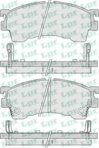 Тормозные колодки дисковые передняя ось LPR 05P1017
