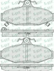 Тормозные колодки дисковые LPR 05P1018