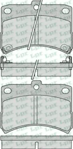 Тормозные колодки дисковые передняя ось LPR 05P1035