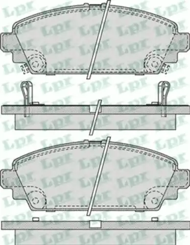 Тормозные колодки дисковые передняя ось LPR 05P1069