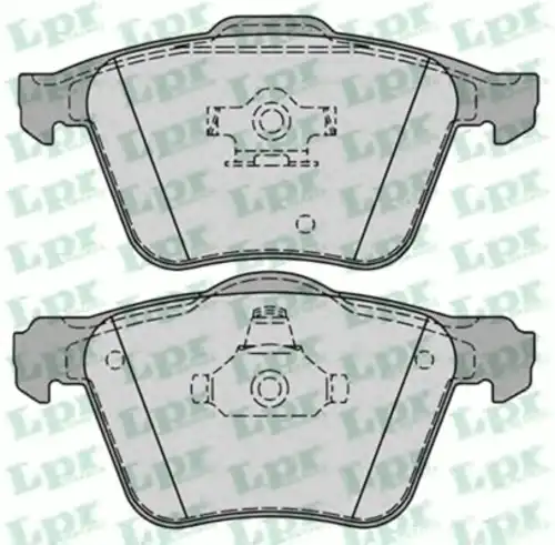 Тормозные колодки дисковые передняя ось LPR 05P1237