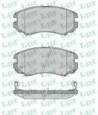 Тормозные колодки дисковые передняя ось LPR 05P1369