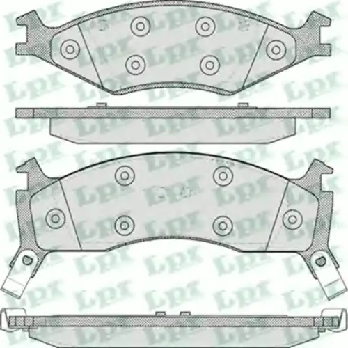 Тормозные колодки дисковые передняя ось LPR 05P426