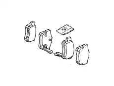 Тормозные колодки дисковые HONDA 06430S0AJ00