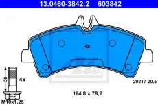 Тормозные колодки дисковые ATE 13.0460-3842.2
