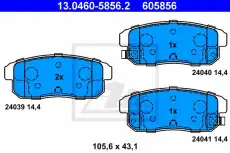 Тормозные колодки дисковые ATE 13.0460-5856.2