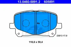 Тормозные колодки дисковые ATE 13.0460-5891.2