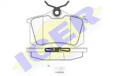 Тормозные колодки дисковые ICER 180697-703
