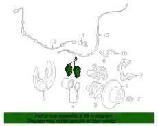 Тормозные колодки дисковые VAG 1J0698451N