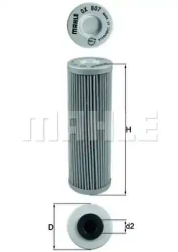 Фильтр масляный OX807 KNECHT