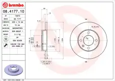 Тормозной диск BREMBO 8417710