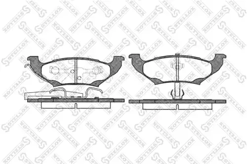 Тормозные колодки дисковые задняя ось STELLOX 701 010B-SX