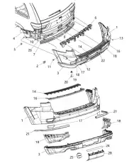 Деталь SURROUND-STEP PAD 6CG07SZ0AA CHRYSLER