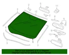 ЛОБОВОЕ СТЕКЛО 73111T0GA02 HONDA