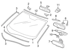 ЛОБОВОЕ СТЕКЛО 73111T0GA02 HONDA