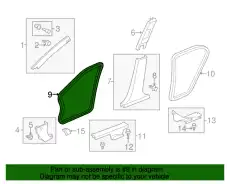 Ручка двери HONDA 72315T2FA01