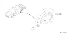 Подкрылок SUBARU 59112AE000