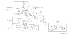 Колодки зад Imp STI 00- 26696FE080 SUBARU