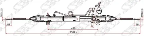 Рулевая рейка SAT ST-44200-33380