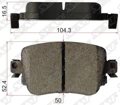 Тормозные колодки дисковые SAT ST-5Q0698451B