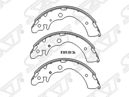 Тормозные колодки дисковые SAT ST-43153-SM4-A01