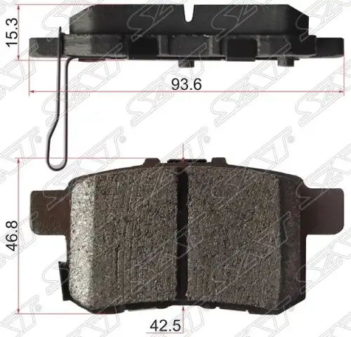 Тормозные колодки дисковые SAT ST-43022-TA0-A51