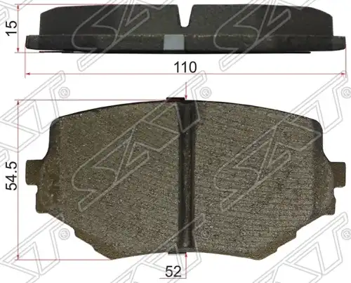 Тормозные колодки дисковые SAT ST-55200-65D50