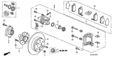 Тормозные колодки дисковые HONDA 43022SCVA00